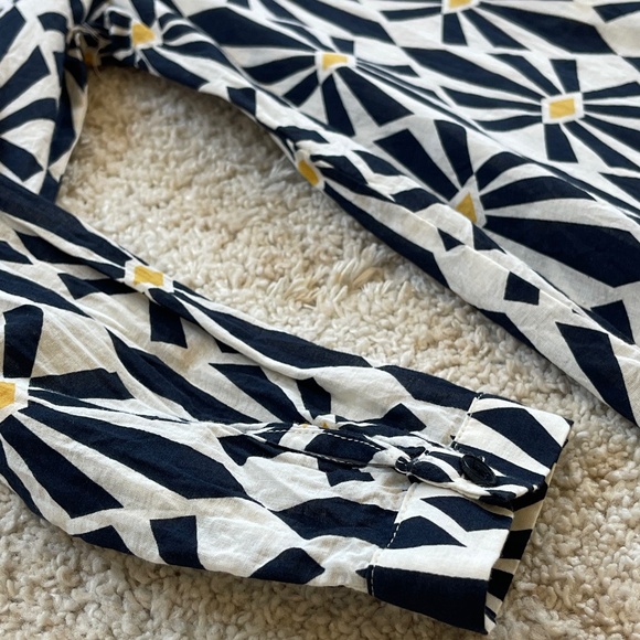 Zara Geometric Printed Midi Dress Size Medium - Picture 4 of 14